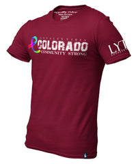Colorado Community Strong Graphic Tee - Maroon - Loyalty Vibes