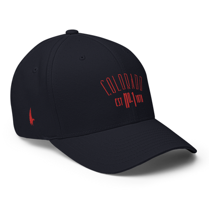 Loyalty Vibes Colorado Fitted Hat Navy Loyalty Vibes