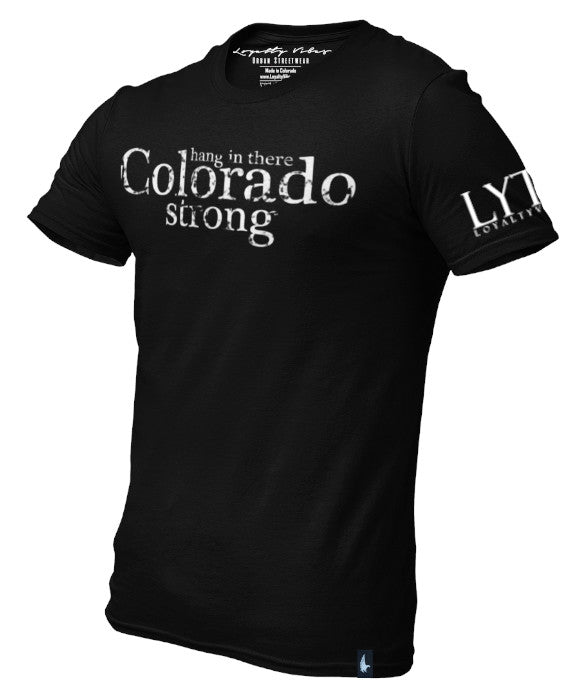 Colorado Strong Graphic Tee Black Men's - Loyalty Vibes