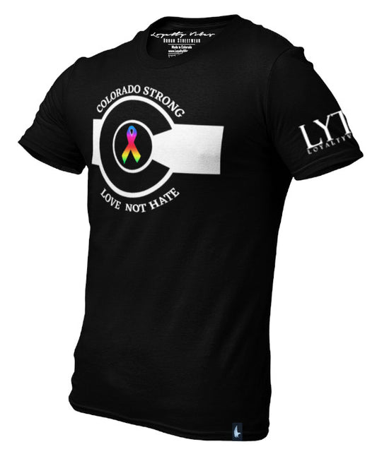 LGBTQ Colorado Strong T-Shirt Black - Loyalty Vibes