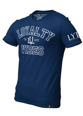 Loyalty Vibes Crest T-Shirt - Navy Blue - Loyalty Vibes