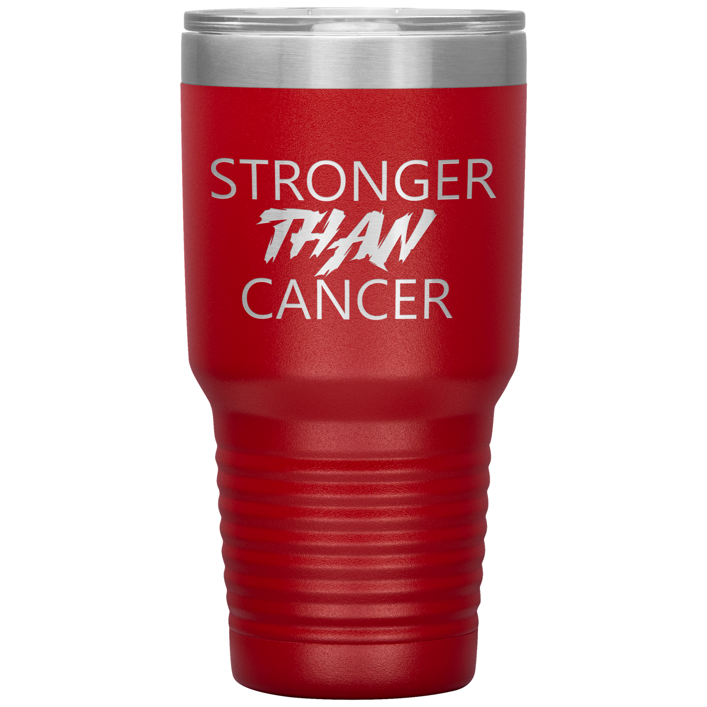 Stronger Than Cancer Ninja Tumbler Red
