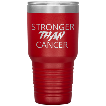 Stronger Than Cancer Ninja Tumbler Red