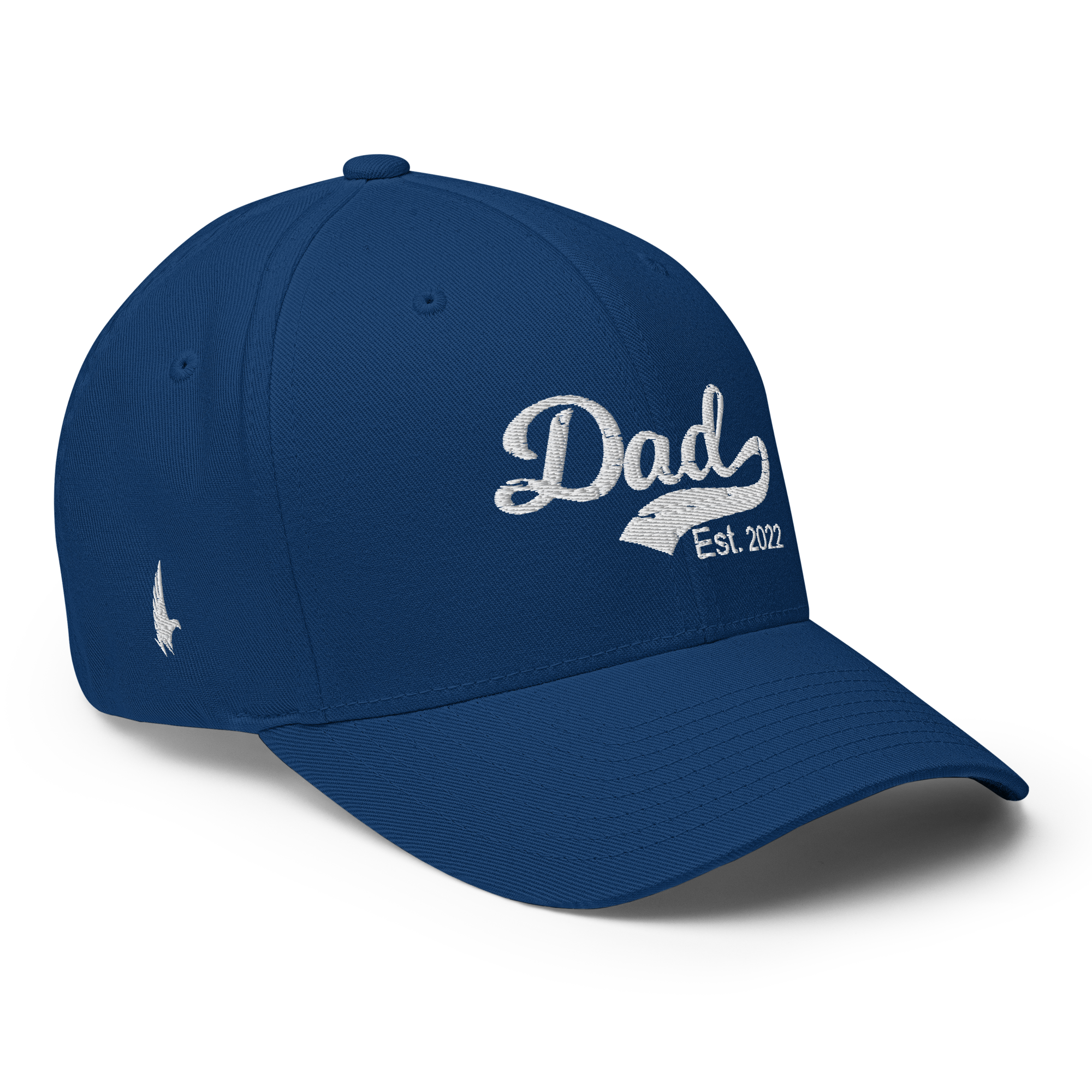 Dad Est 2022 Fitted Hat - Blue - Loyalty Vibes