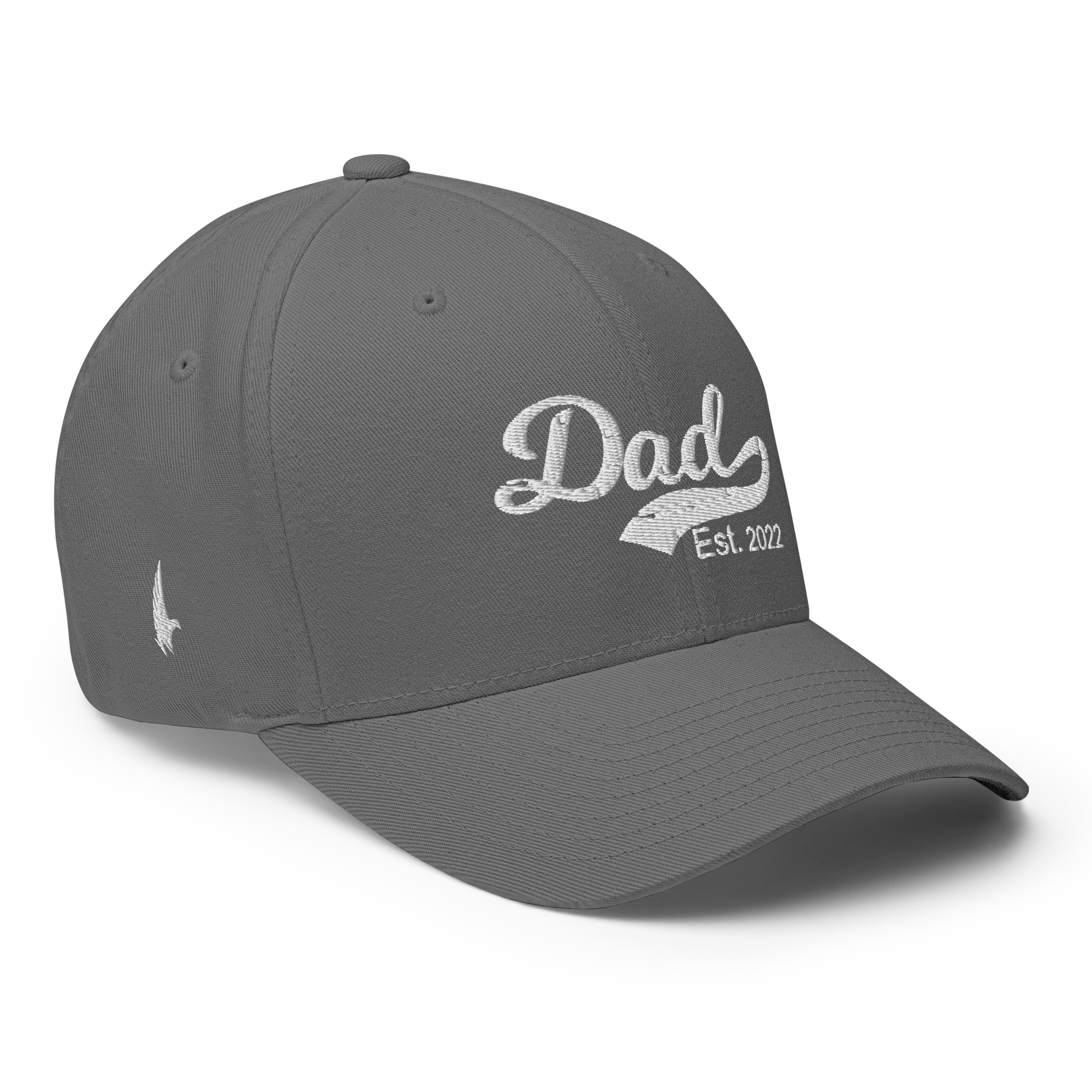 Dad Est 2022 Fitted Hat Grey - Loyalty Vibes