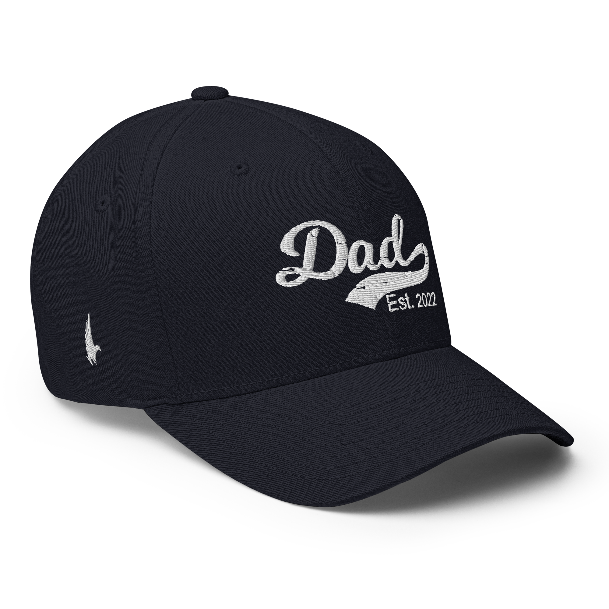 Dad Est 2022 Fitted Hat Navy - Loyalty Vibes