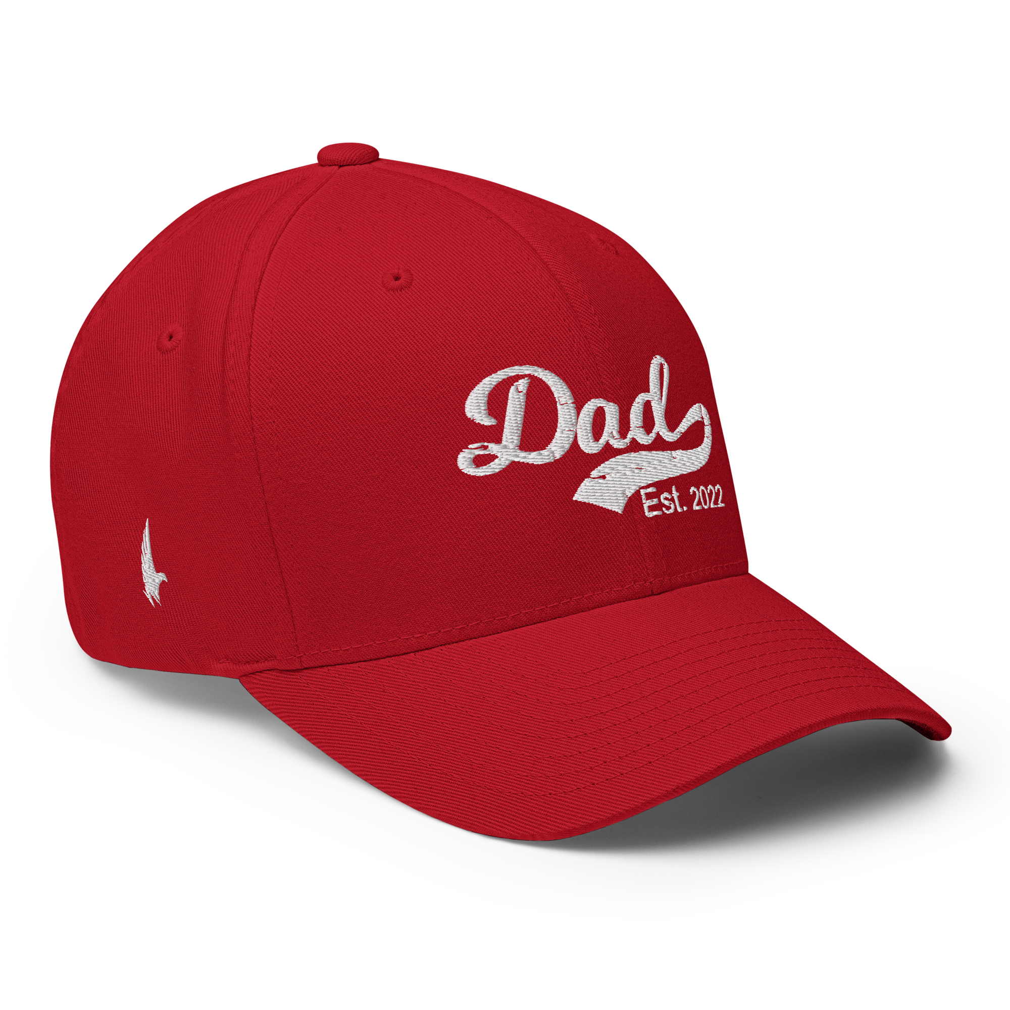Dad Est 2022 Fitted Hat Red - Loyalty Vibes