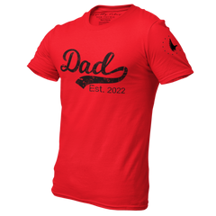Dad Est. 2022 Graphic Tee Red Black - Loyalty Vibes