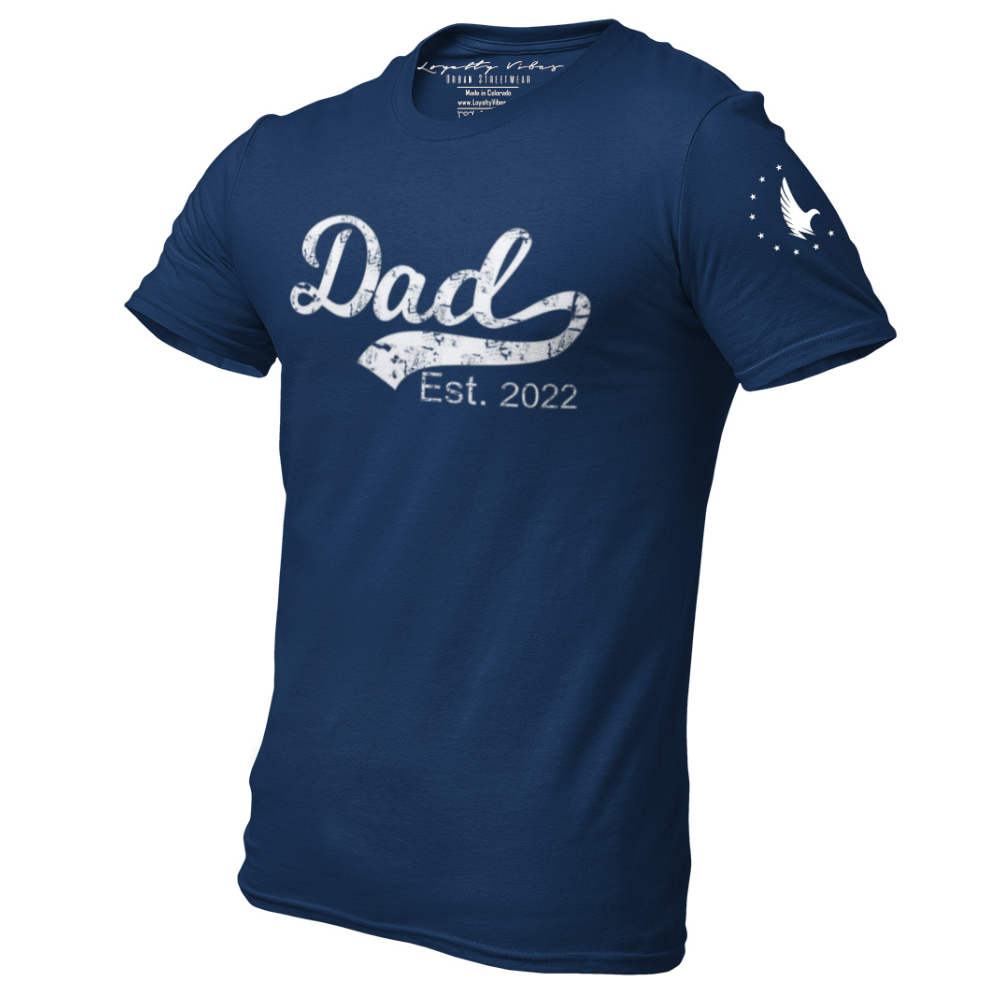Loyalty Vibes Dad Est. T-Shirt Navy Loyalty Vibes