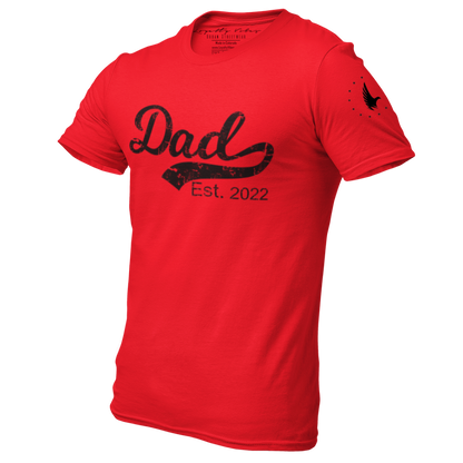 Loyalty Vibes Dad Est. T-Shirt Red Black Loyalty Vibes