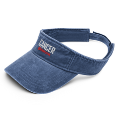Vintage Cancer Survivor Tattoo Sun Visor Royal - Loyalty Vibes