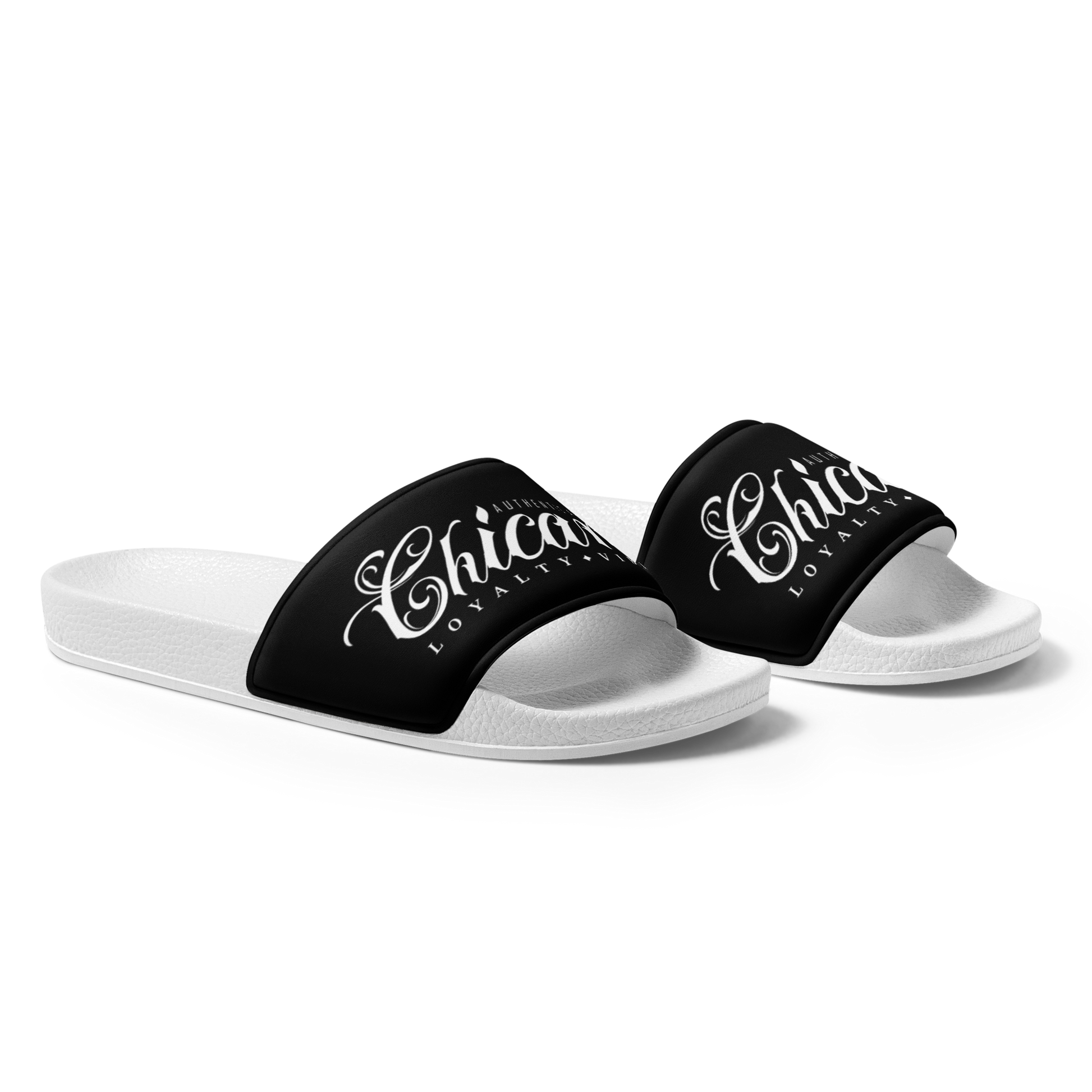 Diamond Back Chicana Sandals White Black - Loyalty Vibes