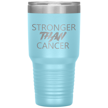 Stronger Than Cancer Ninja Tumbler Light Blue