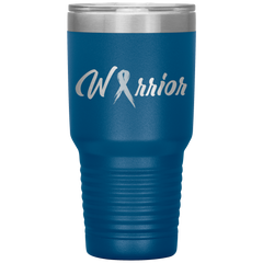 Breast Cancer Warrior Tumbler Blue 30oz. Stainless Steel - Loyalty Vibes