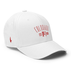 Elite Colorado Fitted Hat White - Loyalty Vibes