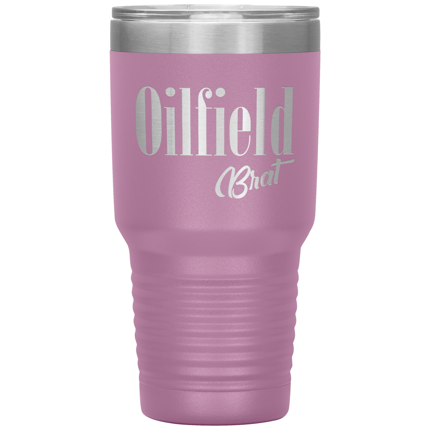 Sassy Oilfield Brat Tumbler Light Purple
