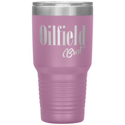 Sassy Oilfield Brat Tumbler Light Purple