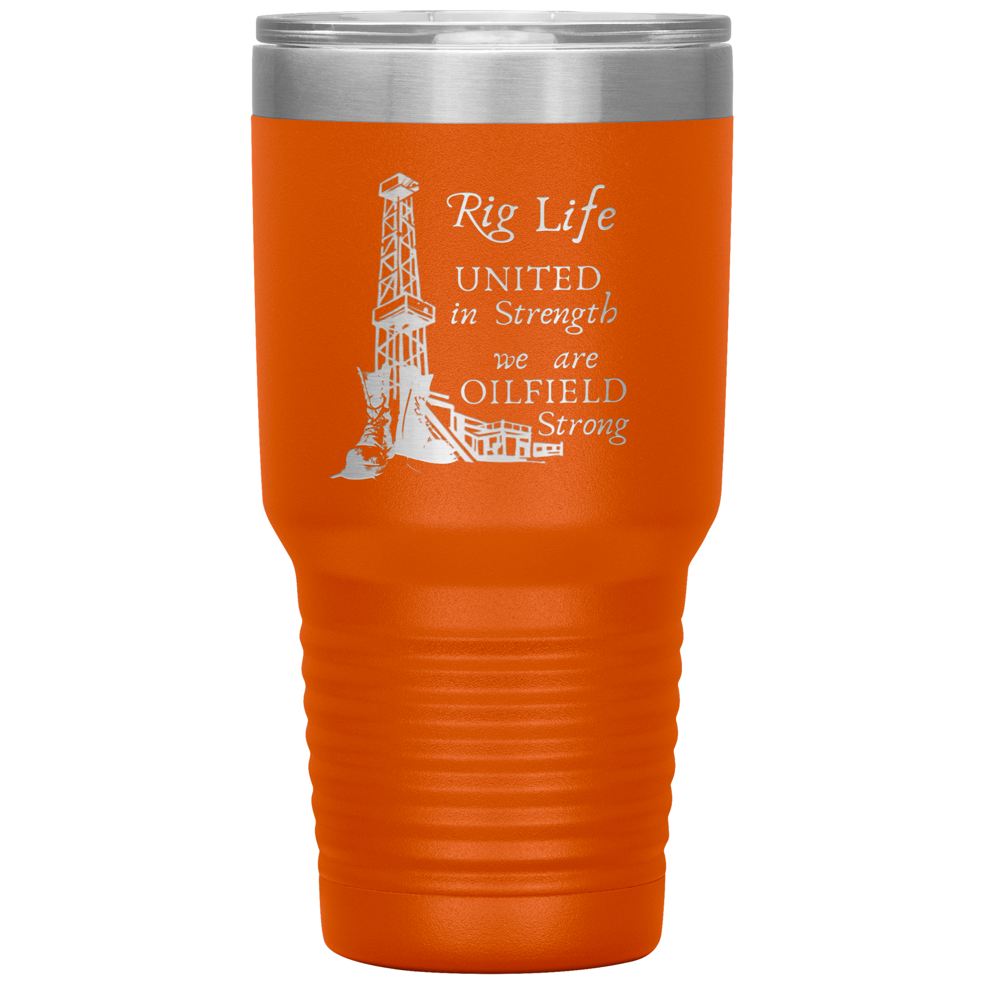 Rig Life Tumbler Orange