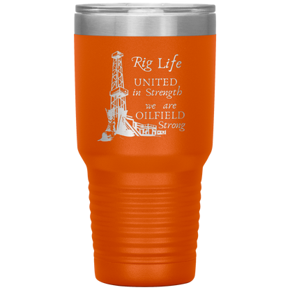 Rig Life Tumbler Orange