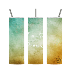 Faith Over Fear Tumbler Multi 20 oz. - Loyalty Vibes