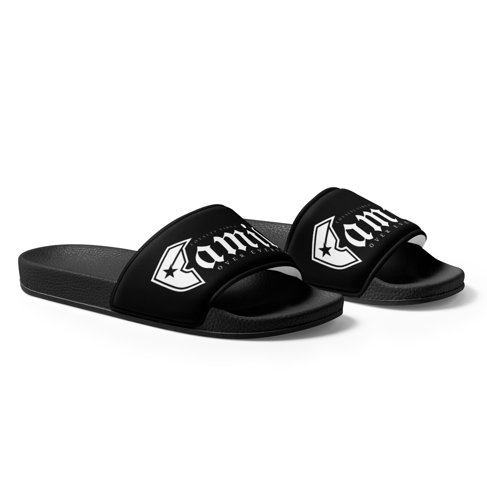 Familia Over Everything Sandals Black Men's - Loyalty Vibes