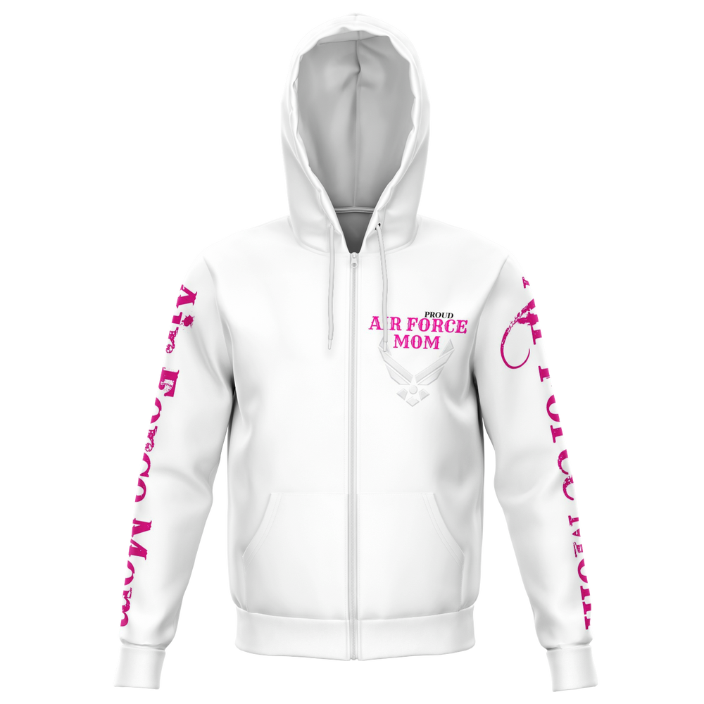 Air Force Mom Hoodie White - Loyalty Vibes