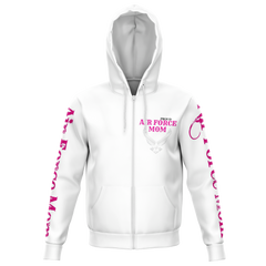 Air Force Mom Hoodie White - Loyalty Vibes