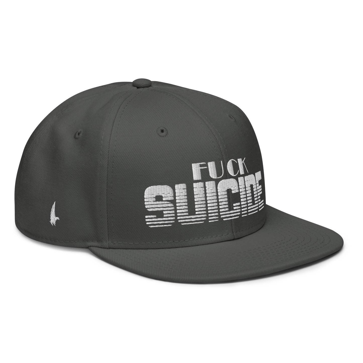Loyalty Vibes Fk Suicide Snapback Hat Charcoal Grey OS Loyalty Vibes