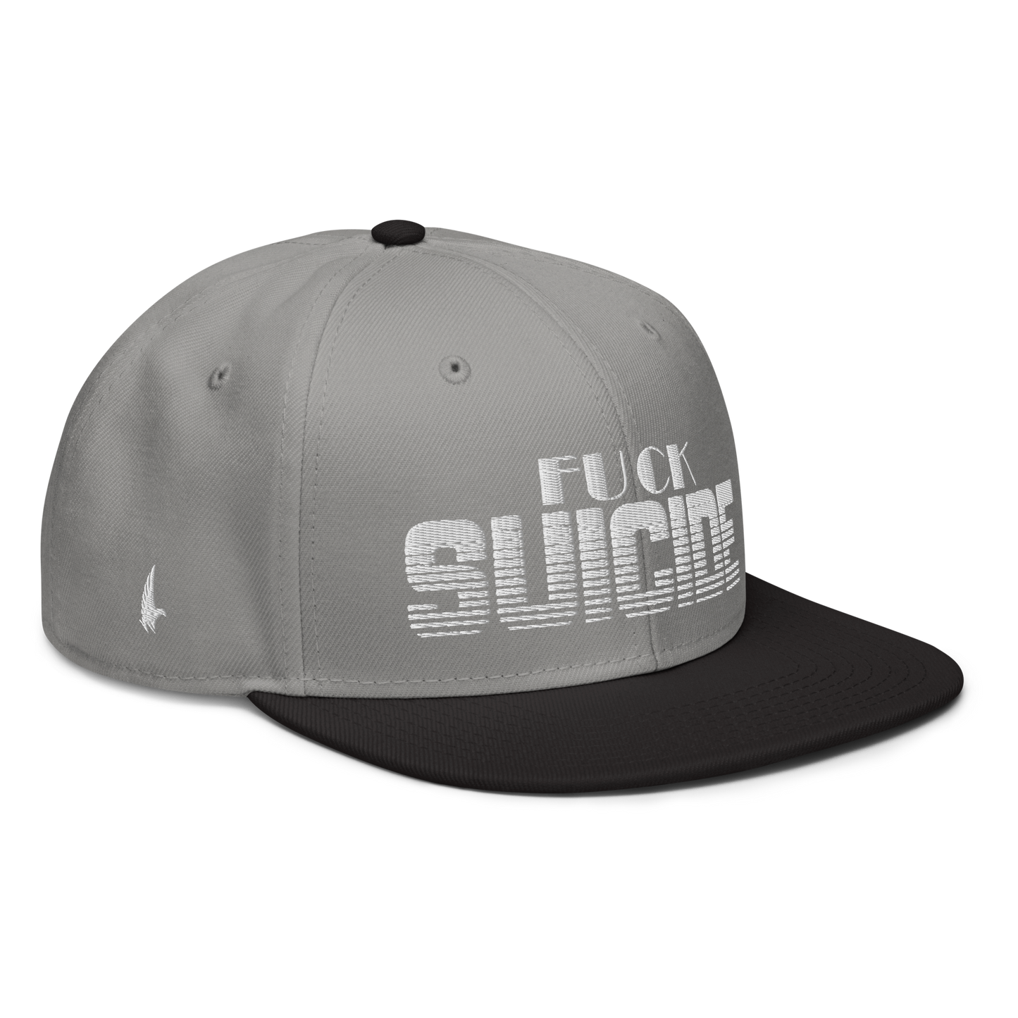 Loyalty Vibes Fk Suicide Snapback Hat Grey White Black OS Loyalty Vibes