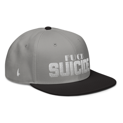Loyalty Vibes Fk Suicide Snapback Hat Grey White Black OS Loyalty Vibes