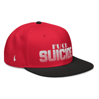 Loyalty Vibes Fk Suicide Snapback Hat Red White Black OS Loyalty Vibes