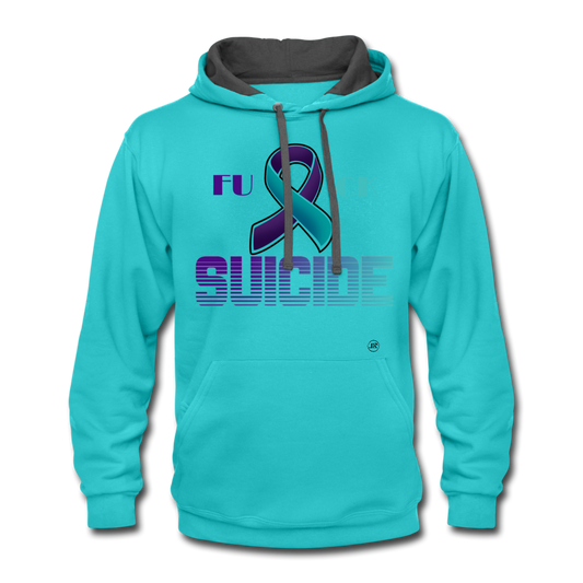 Fk Suicide Urban Hoodie scuba blue asphalt Loyalty Vibes