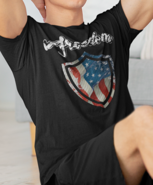 Freedom Warrior T-Shirt - black - Loyalty Vibes