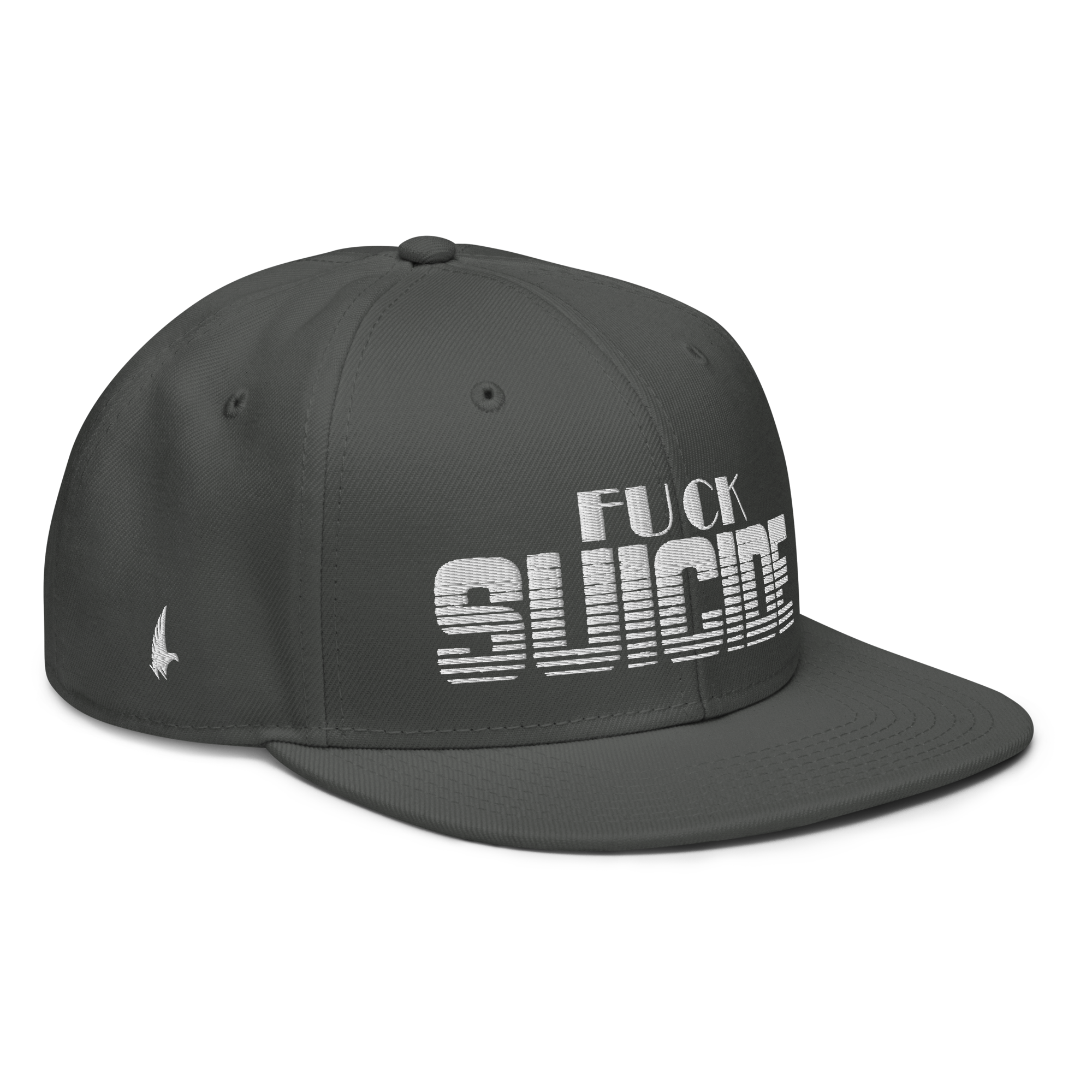 Fk Suicide Snapback Hat - Charcoal Grey OS - Loyalty Vibes