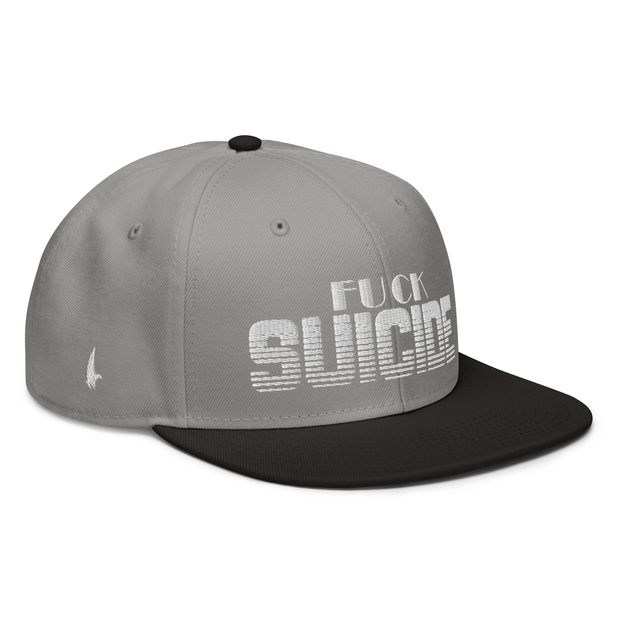 Fk Suicide Snapback Hat - Grey / White / Black OS - Loyalty Vibes