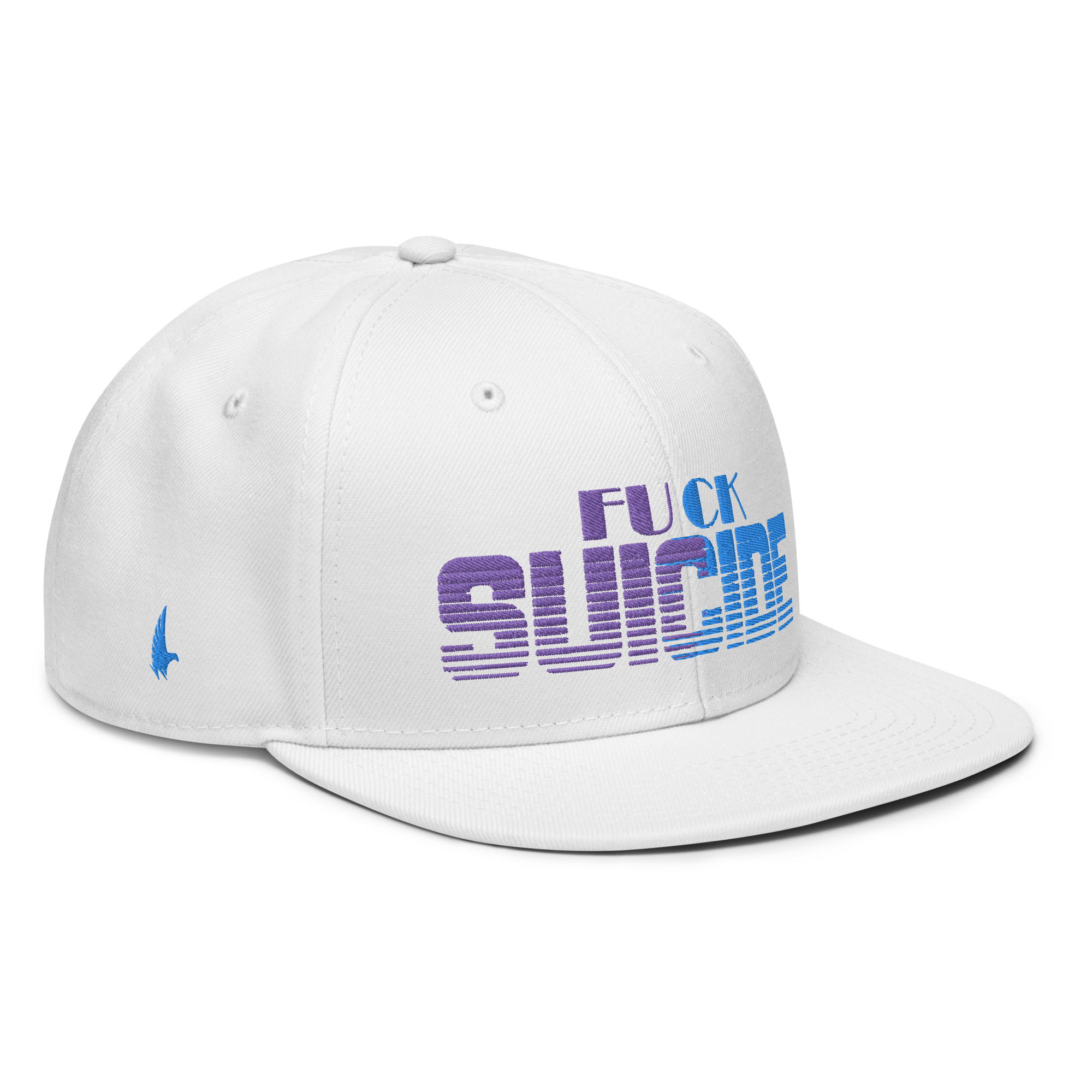 Fk Suicide Snapback Hat - White Adorn OS - Loyalty Vibes