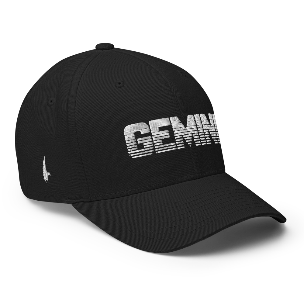 Gemini Fitted Hat Black / White - Loyalty Vibes