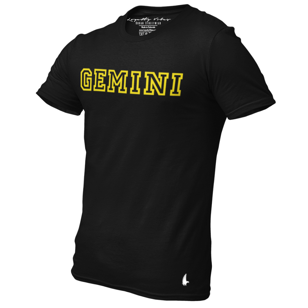 Gemini Legacy T-Shirt Black - Loyalty Vibes