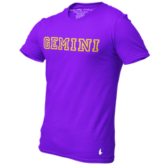 Gemini Legacy Graphic T-Shirt Purple Men's - Loyalty Vibes