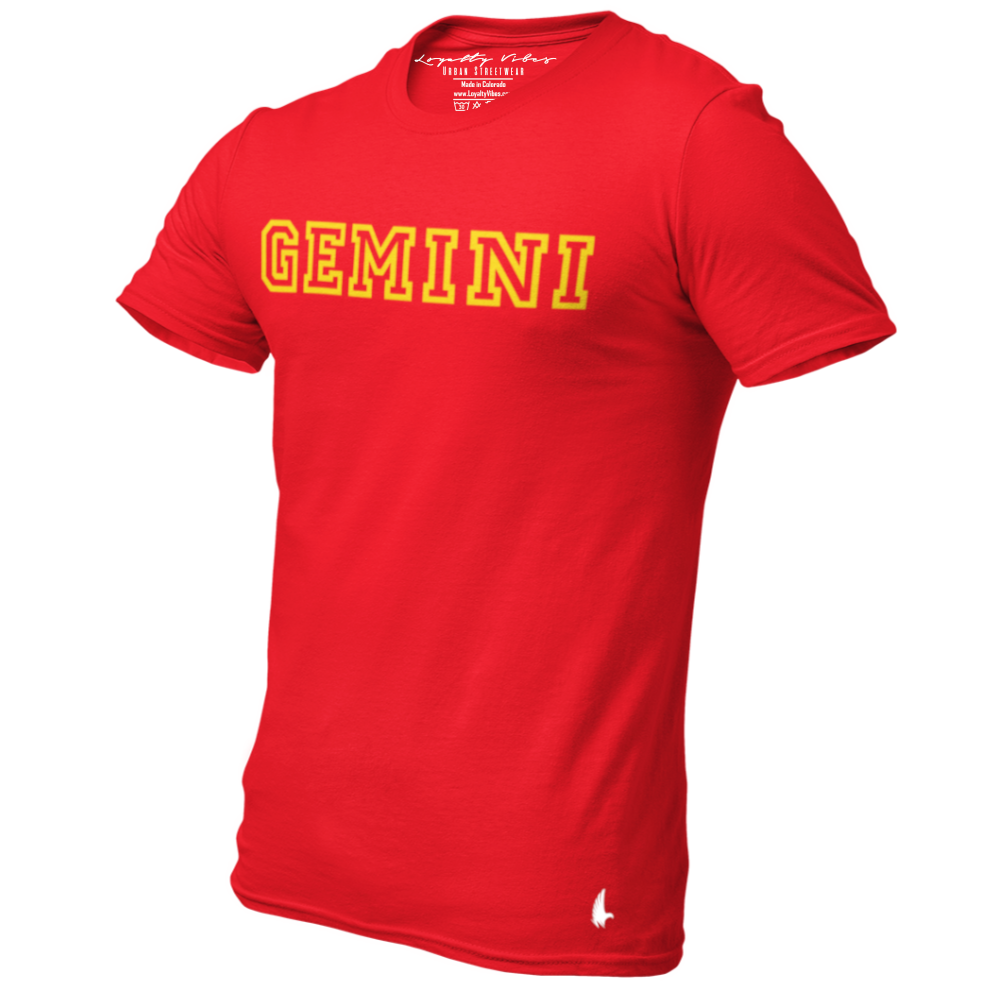 Gemini Legacy T-Shirt - Red - Loyalty Vibes