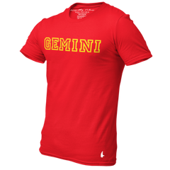 Gemini Legacy Graphic T-Shirt Red Men's - Loyalty Vibes