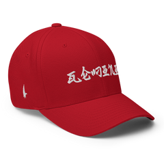 Gemini Rising Fitted Hat - Red/White - Loyalty Vibes