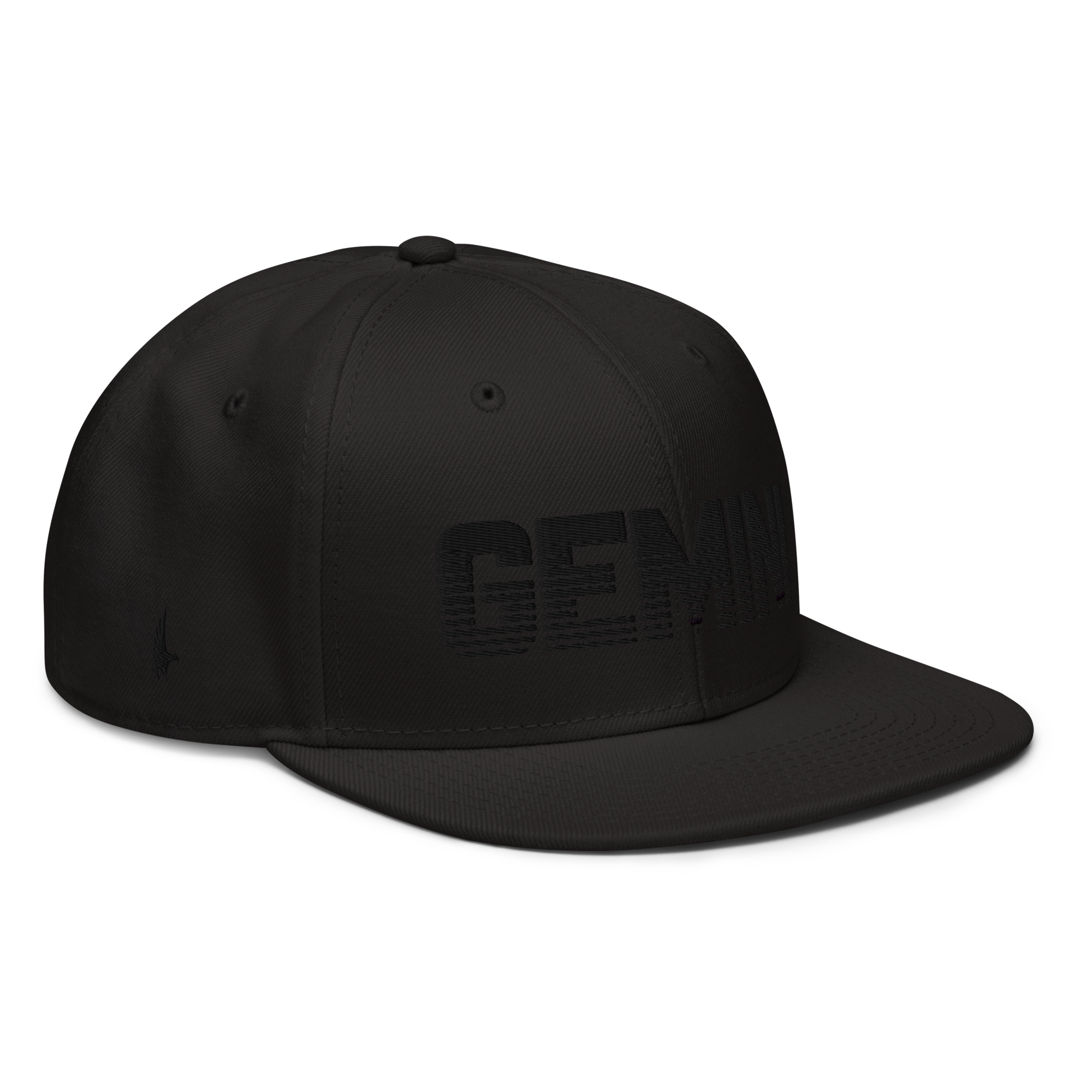 Gemini Snapback Hat - Black / Black - Loyalty Vibes