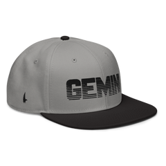 Gemini Snapback Hat Gray / Black - Loyalty Vibes