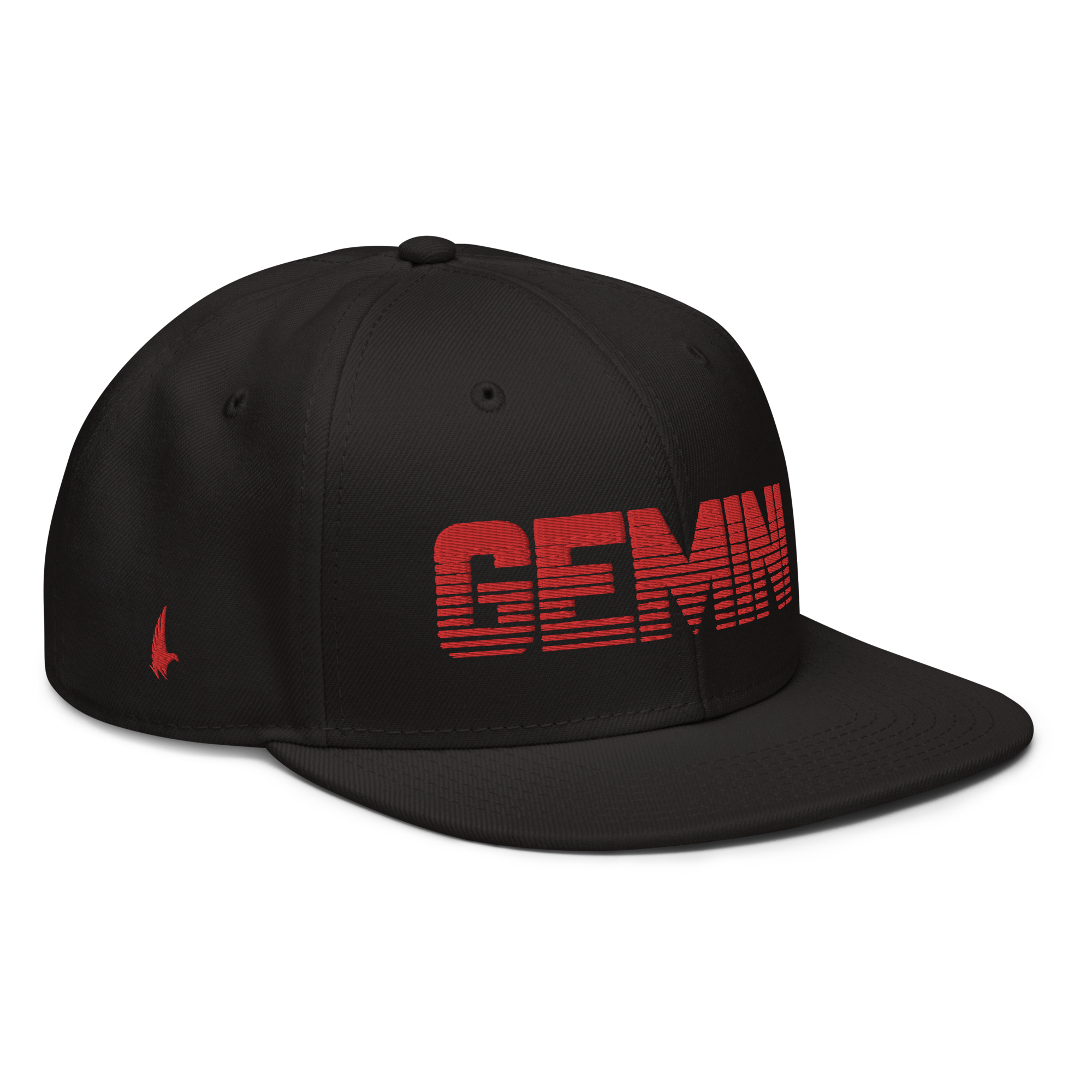 Gemini Snapback Hat - Black / Red - Loyalty Vibes