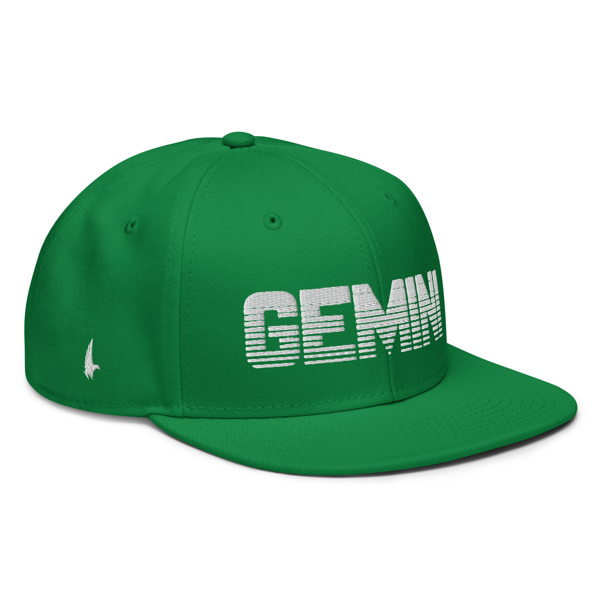 Gemini Snapback Hat - Green / White - Loyalty Vibes