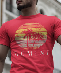 Gemini Vibes T-Shirt Red - Loyalty Vibes