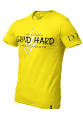 Grind Hard T-Shirt Tiger Yellow Men's - Loyalty Vibes