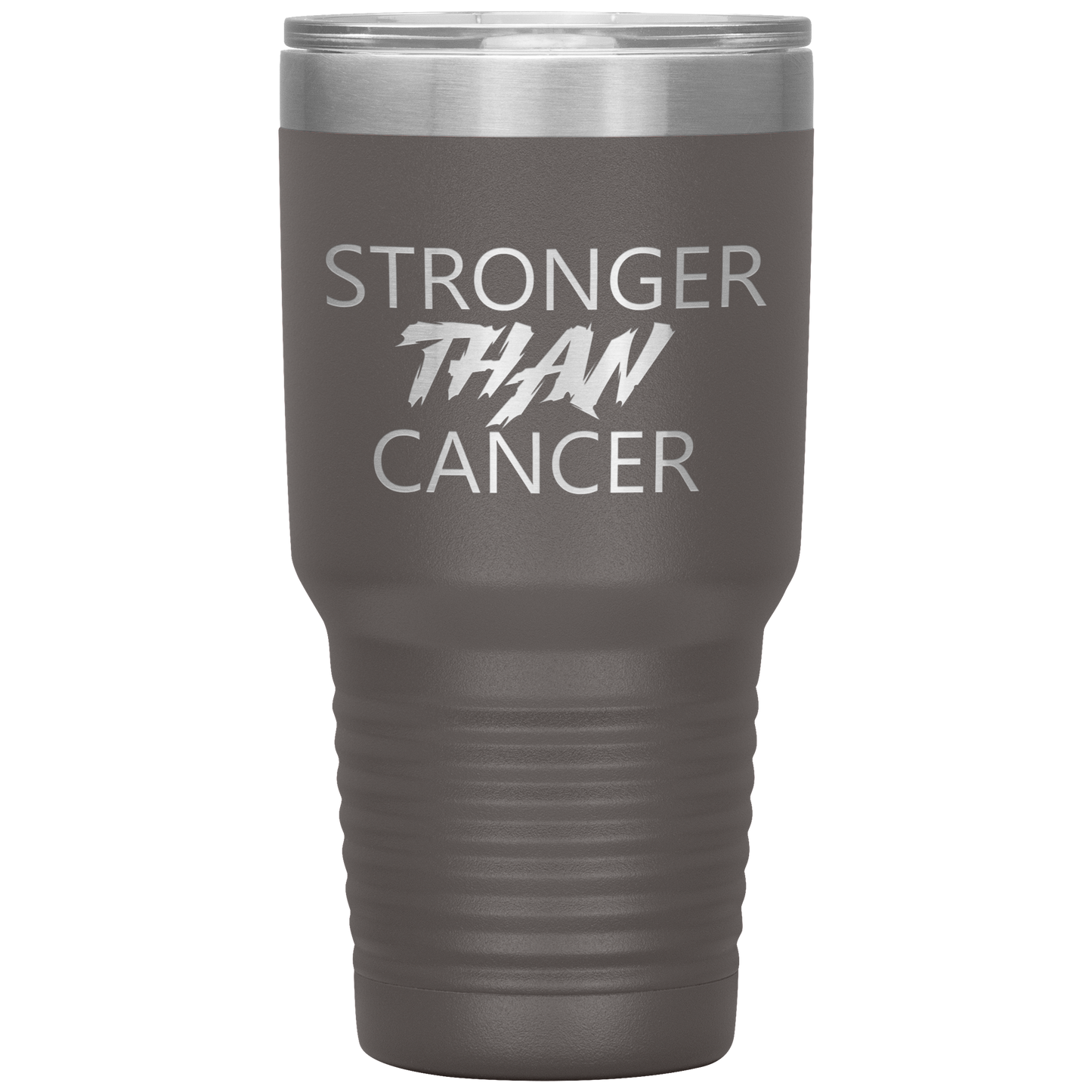 Stronger Than Cancer Ninja Tumbler Pewter