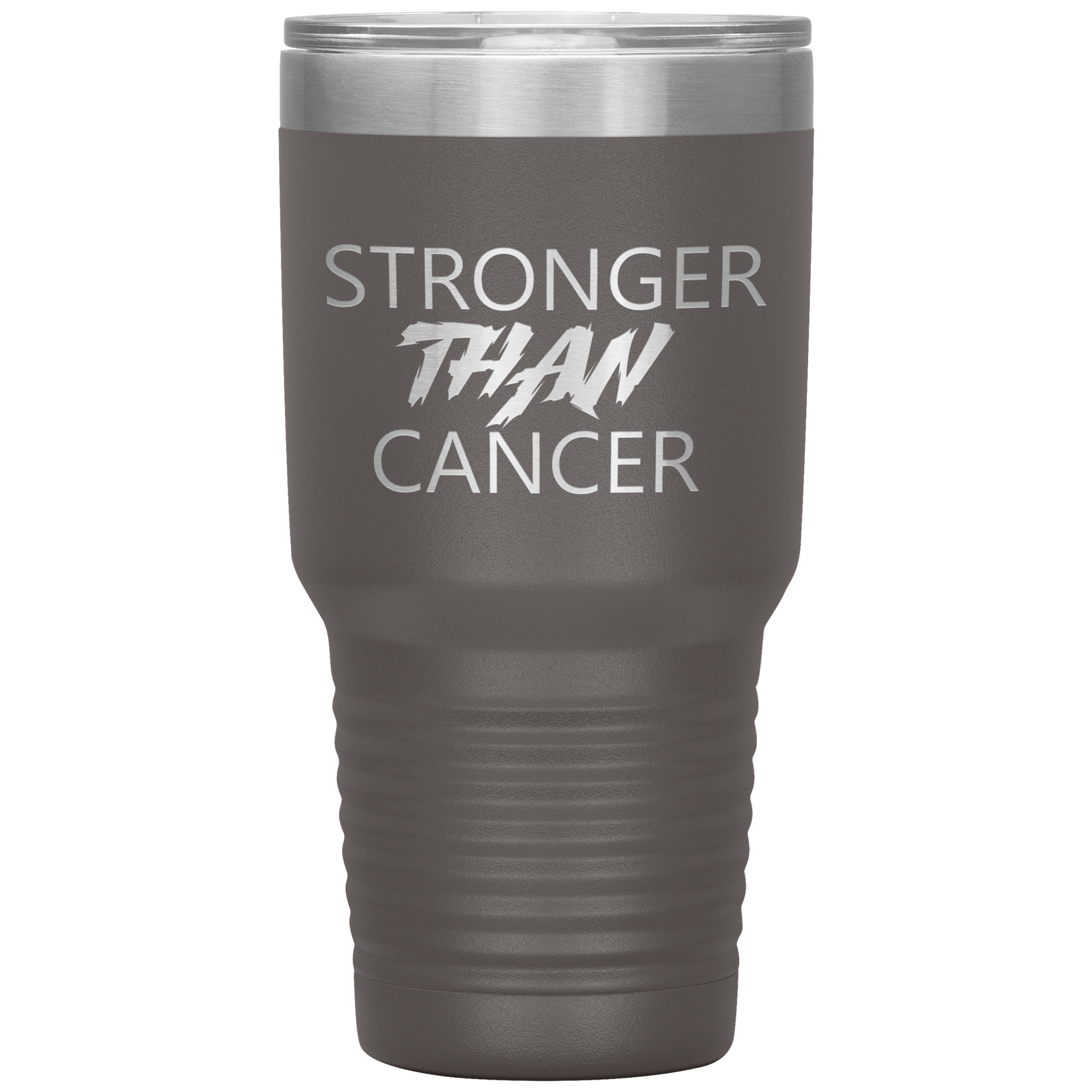 Stronger Than Cancer Ninja Tumbler Pewter